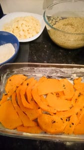 low carb butternut squash and mushroom lasagna