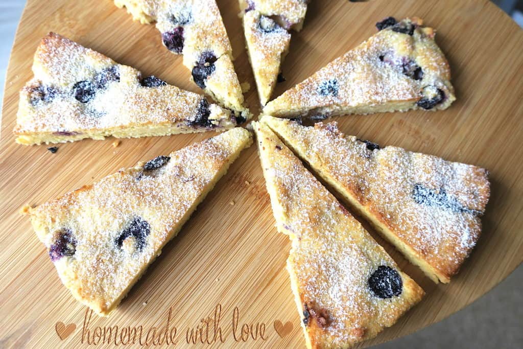 Sugar Free Lemon & Blueberry Double Baked Cookies