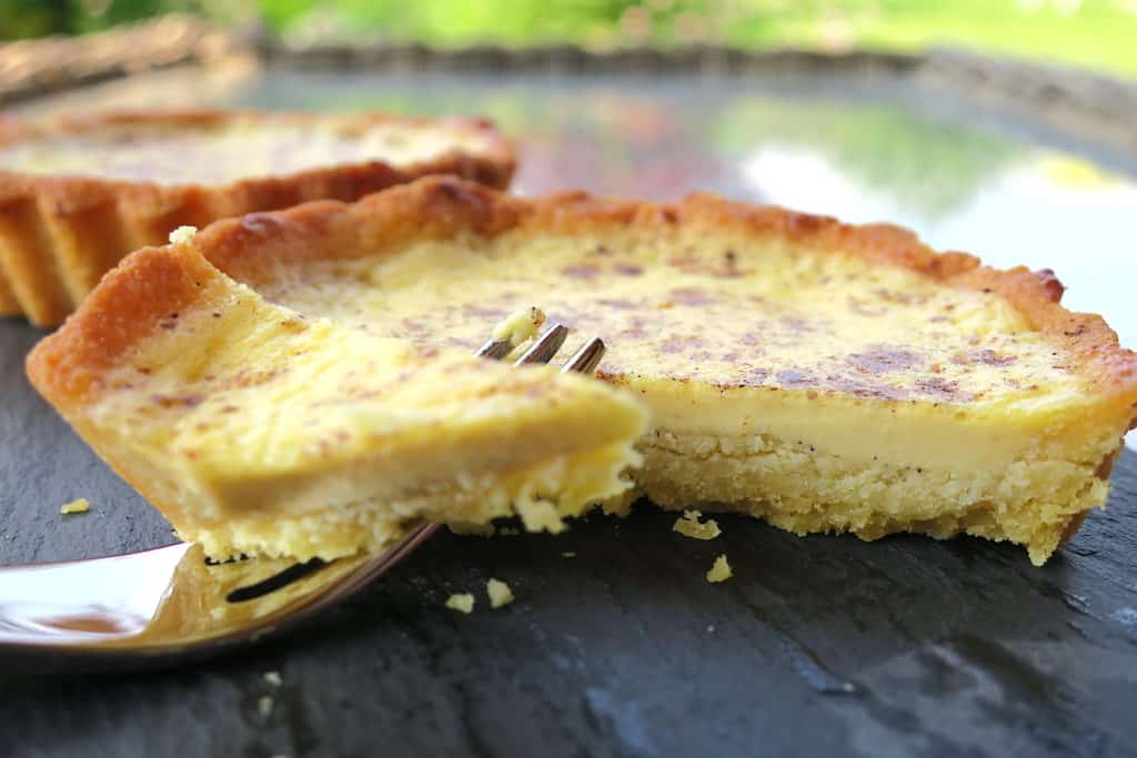 keto sugar free baked custard tarts