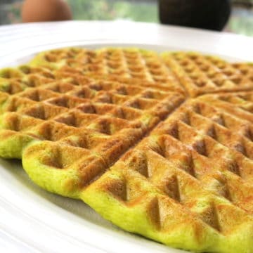 Keto Low Carb Avocado & Protein Waffles