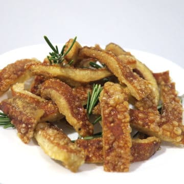 Easiest Keto Snack of Crispy Pork Crackling Strips