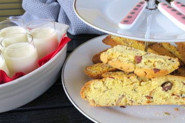 Keto Lemon Posset with Italian Cantucci Biscotti