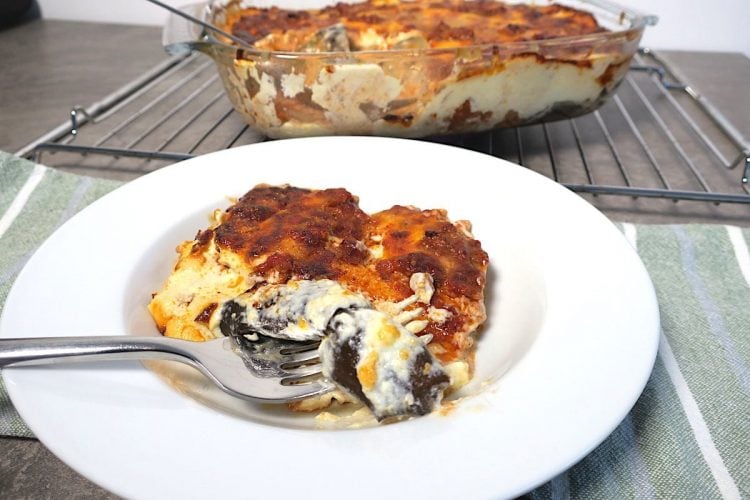 Low Carb Greek Moussaka with Lamb Ragù