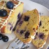 Keto Sugar Free Lemon & Blueberry Madeira Cake