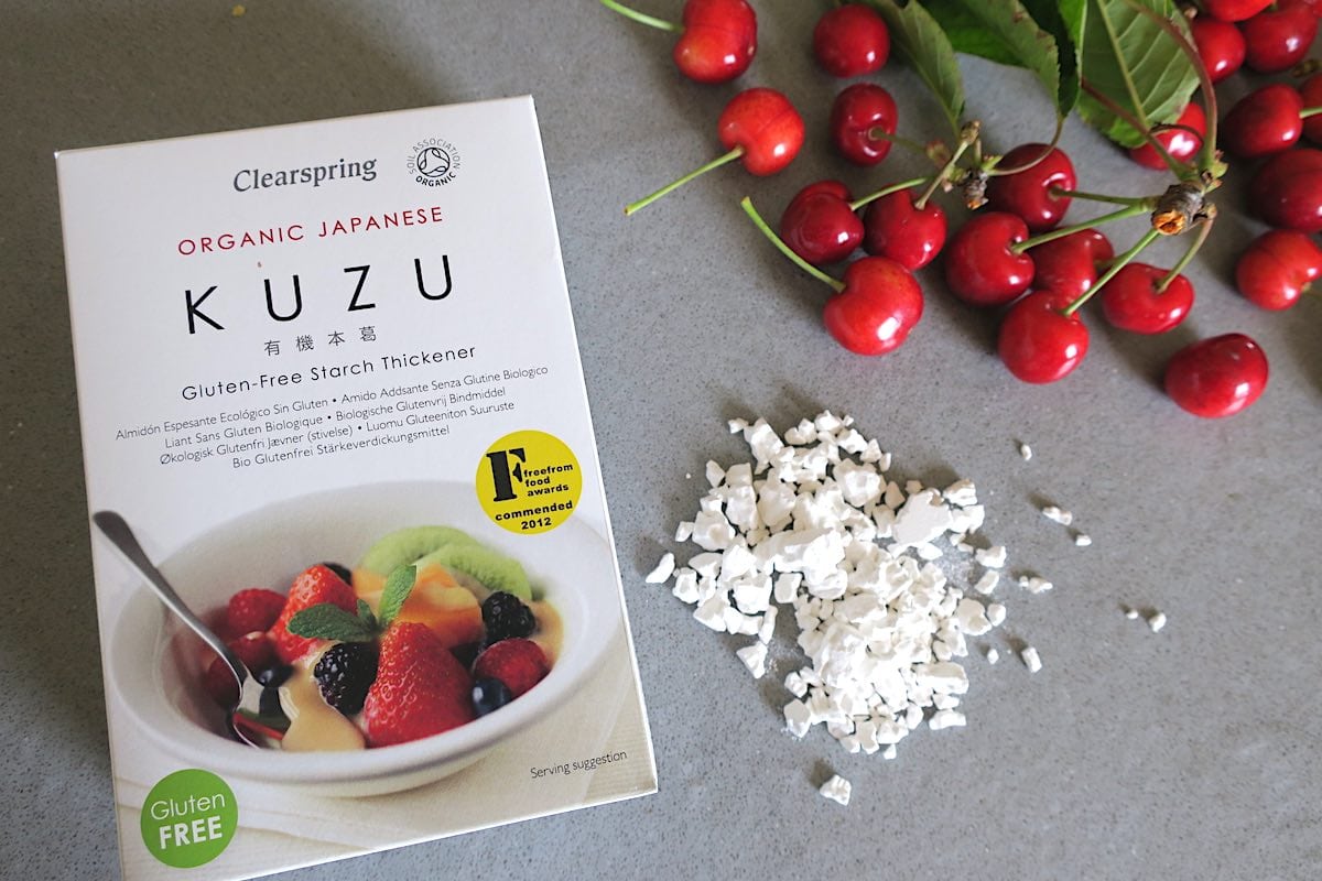 Sugar Free Cherry Jam with Kuzu