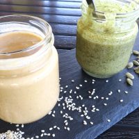 Home Made Low Carb Tahini Two Ways