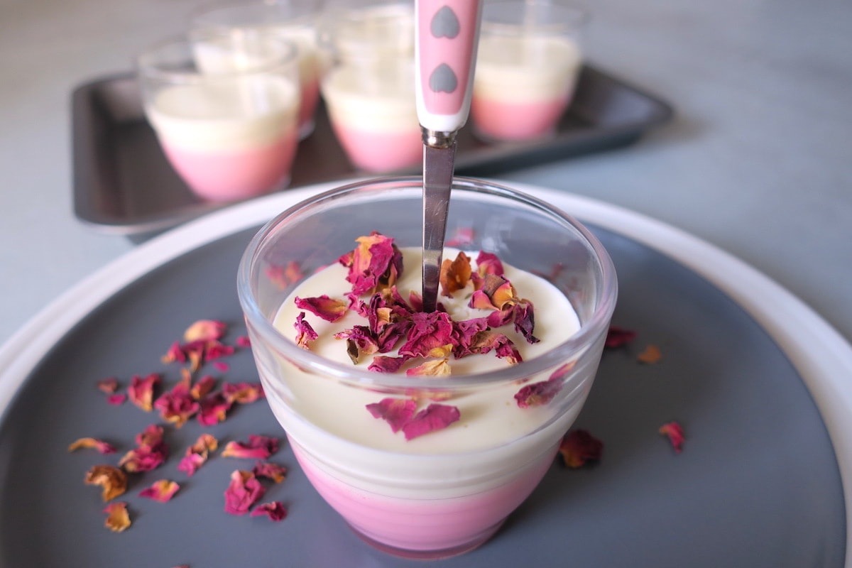 Sugar Free Rosewater & Vanilla Panna Cotta
