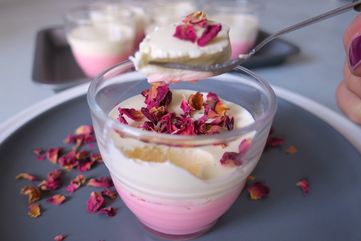 Sugar Free Rosewater & Vanilla Panna Cotta
