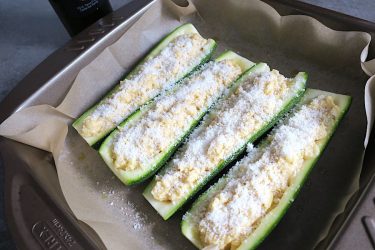 Low Carb Ricotta Stuffed Zucchini Boats