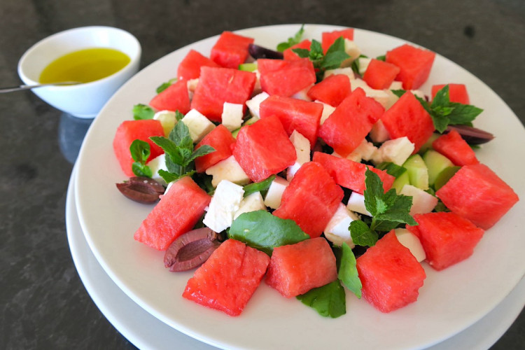 Low Carb Greek Feta & Watermelon Salad