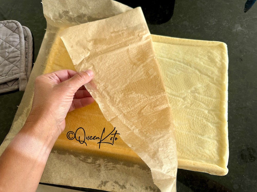 Taking off the film of the Keto-Carnivore Zero-Carb Sponge